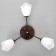 Six 3x15W E27 Brown 50x50x15cm Bayerlux