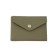 Cartholder, genuine leather, olive 10x8.5x1.5 cm