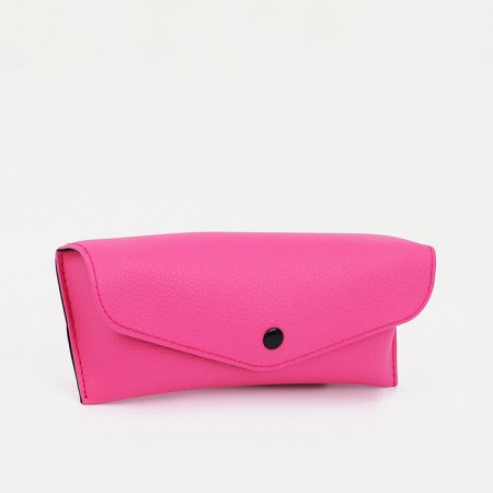 Case for glasses on the button, pink color