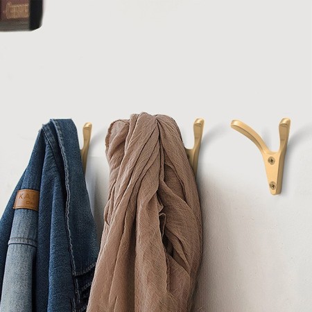 Furniture hook Cappio Fox, two -rod, matte gold-5