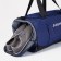 Road bag with a zipper, shoes, external pocket, long belt, blue color