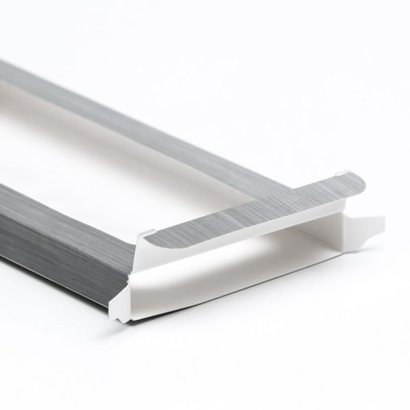 Gift box for chocolate tiles, with a window, silver, 17 x 8 x 1.4 cm-2