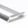 Gift box for chocolate tiles, with a window, silver, 17 x 8 x 1.4 cm