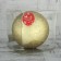 Ball plastic d-15 cm "overflow" gold