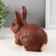 Piggy bank "Rabbit No. 1 Red" height 14 cm, width 10 cm, length 18 cm
