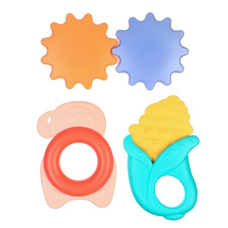 A set of rattles with a “vegetable mix, crush me”, 3 pcs-2