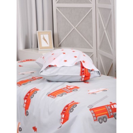 Bed linen 1.5 joint venture Firefighters, size 150x215 cm, 145x210 cm, 50x70 cm-3