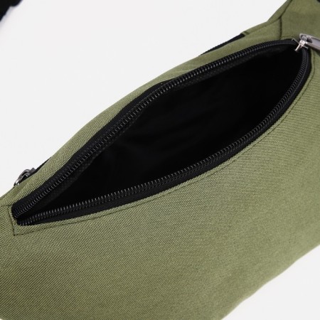 Lightning waist bag, outer pocket, khaki color-4
