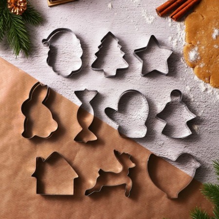A set of cookies "Winter adventures", metal, 10 pcs-2