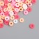 Beads for the creativity of PVC "Ring. Percore. Pink sunset" Set ≈ 330 pcs 0.1x0.6x0.6 cm 989737