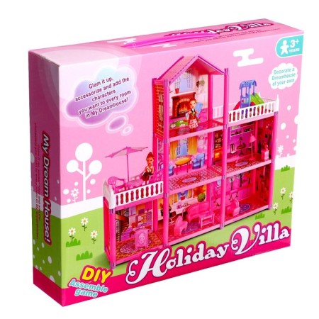 House for dolls "Cottage" with dolls and accessories-16