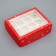 Folding box for 12 cupcakes with a “Happy New Year” window 32.8 x 25.6 x 10 cm, New Year
