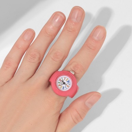 Ring "Time" Multi watch, pink color-4