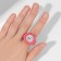 Ring "Time" Multi watch, pink color