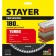 Diamond disk Stayer 3662-180_z02, segmented, d = 22.2 mm, 180 mm