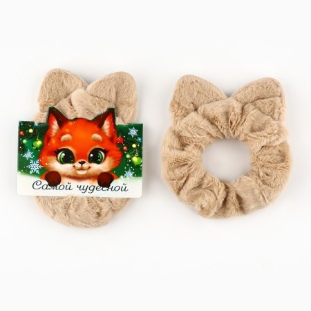 Hair gum for hair fluffy with ears "most wonderful", diam. 10 cm-1