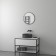 Mirror in frame D 50 cm, evoForm, black color