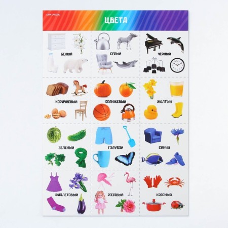 A set of training posters "Study the world", 10 in 1, A4-18