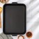 A set of baking sheets with solid handles, 2 items: 19 × 25 cm, 27 × 35 cm, anti -stick coating, blue color