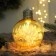 Ball plastic light D-8 cm "time of miracles" shine houses, transparent orange