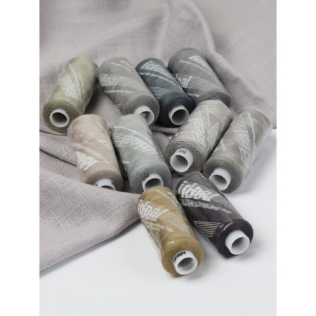 A set of household threads IDEAL 40/2, length 366 m, assorted color (gray shades), 10 pcs to the unit-3