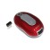 Mouse Gembird MusW-605, wireless, optical, 1200 dpi, 2xaaa, USB, red