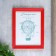 Photo frame plastic L-5 15x21 cm red (plastic screen)