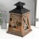 Summary tree on 1 candle "Lantern Trapezius" Brown 20.5x12.5x12.5 cm