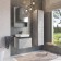 Mirror Comfort Comforty Edinburge 60 for the bathroom, color Bright concrete