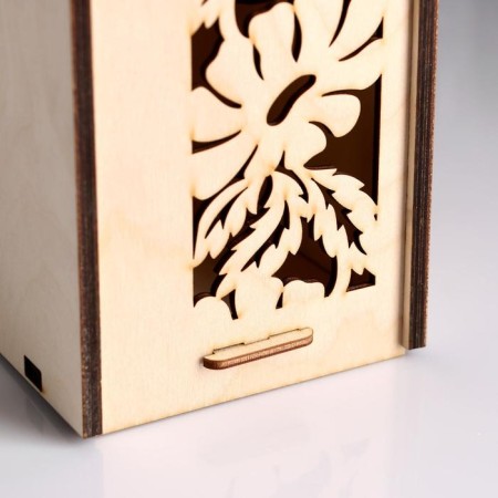 Box for wine with daisies 38*11*11 cm-4
