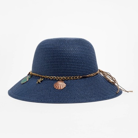 Women's hat minku Blue color, rr 56-58