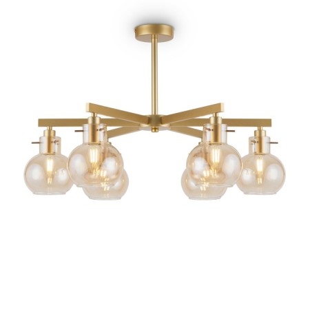 Chandelier 60W, 6he14, 39.5x65 cm, gold