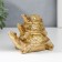 Souvenir Polystone "Pyramid from Turtles" Gold 11.5x9.5x14.5 cm