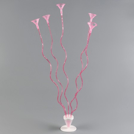 Set "wave", wand+holder+stand, set of 5 pcs., Pink