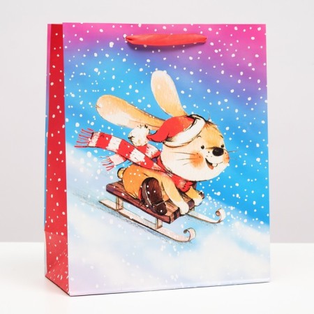 Gift package "Bunny on Sanks", 26 x 32 x 12 cm