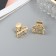 Hair crab "Sherry" (set 2 pcs) classic an arc, 1.5 cm, gold