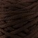 Knitting cord 100% polyester, width 3 mm 100m (chocolate)