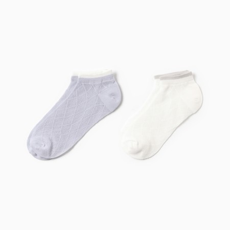 Set of female socks KAFTAN 2 pairs, p. 36-39 (23-25 ​​cm), blue/white-1