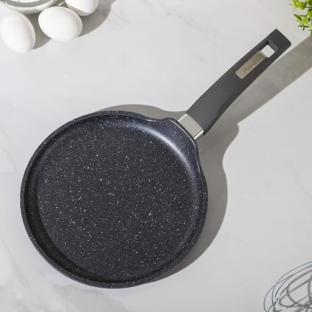 Pancake pan “granite”, d = 22 cm, plastic pen, anti -stick coating, gray color-2