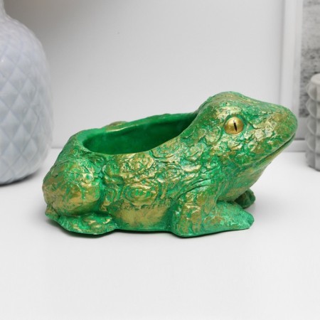 Figure Kashpo "Toad" 8x13x10cm, Green-3