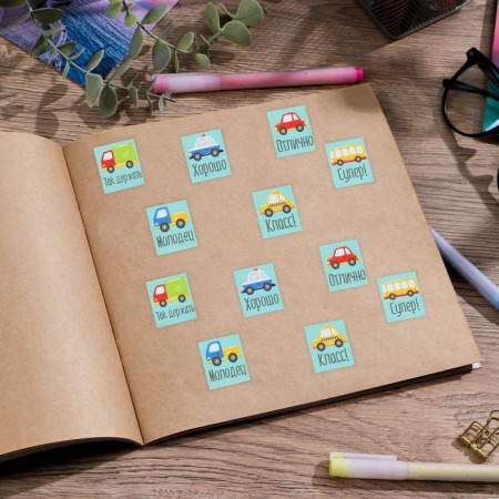 Paper stickers of the "Machine" assessment, 10.5 x 18 cm-2