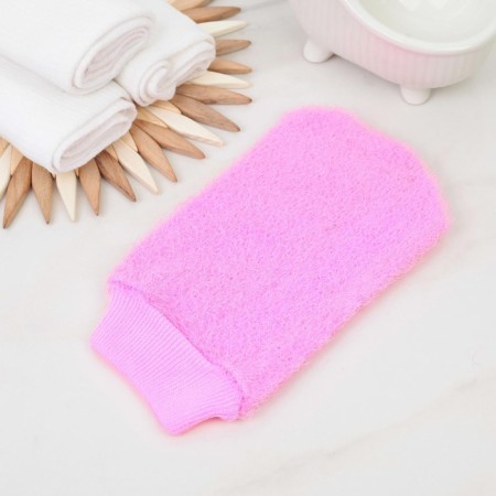 Washcloth - mittens of the massage share "hard", color mix-8