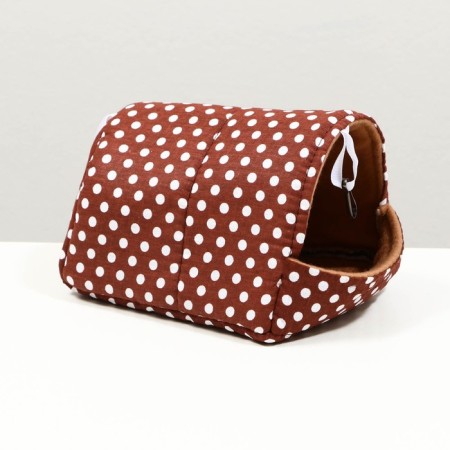 House "Nora" for rodents 20*14*12 cm, calico, fleece, foam