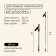 Sticks Tracking Maclay Alu 100, telescopic, 2 pcs.
