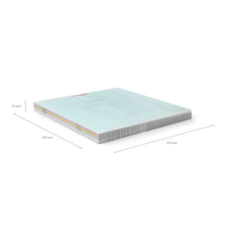 Notebook of 12 sheets in the Erichkrause "Classic" Nature Colors, cover coated cardboard, offset unit, whiteness 100%, mix-10