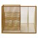 Stand for stationery, 7 departments, mesh, metal, gold
