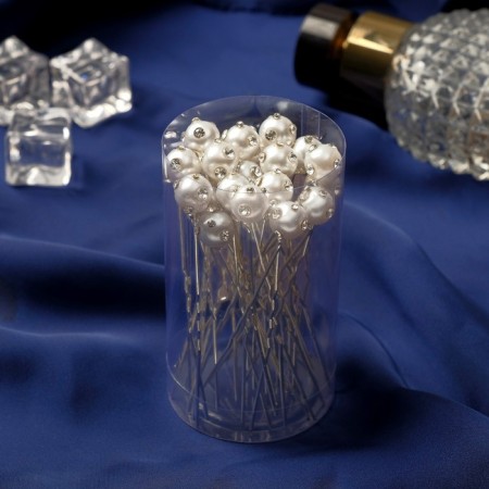 Hair hairpin "Pearl" circle-1