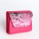 Women's wallet on magnet, pink color