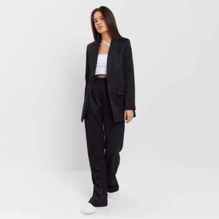 Jacket female single -breasted mist p. 50, black-3