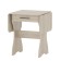 Folding table with a drawer, 600 (1200) × 570 × 750 mm, the color of the sonoma oak